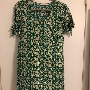 Lili & Lala Green and Gold Dress